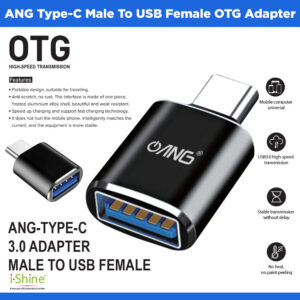 ANG Type-C Male To USB Female OTG Adapter / Converter